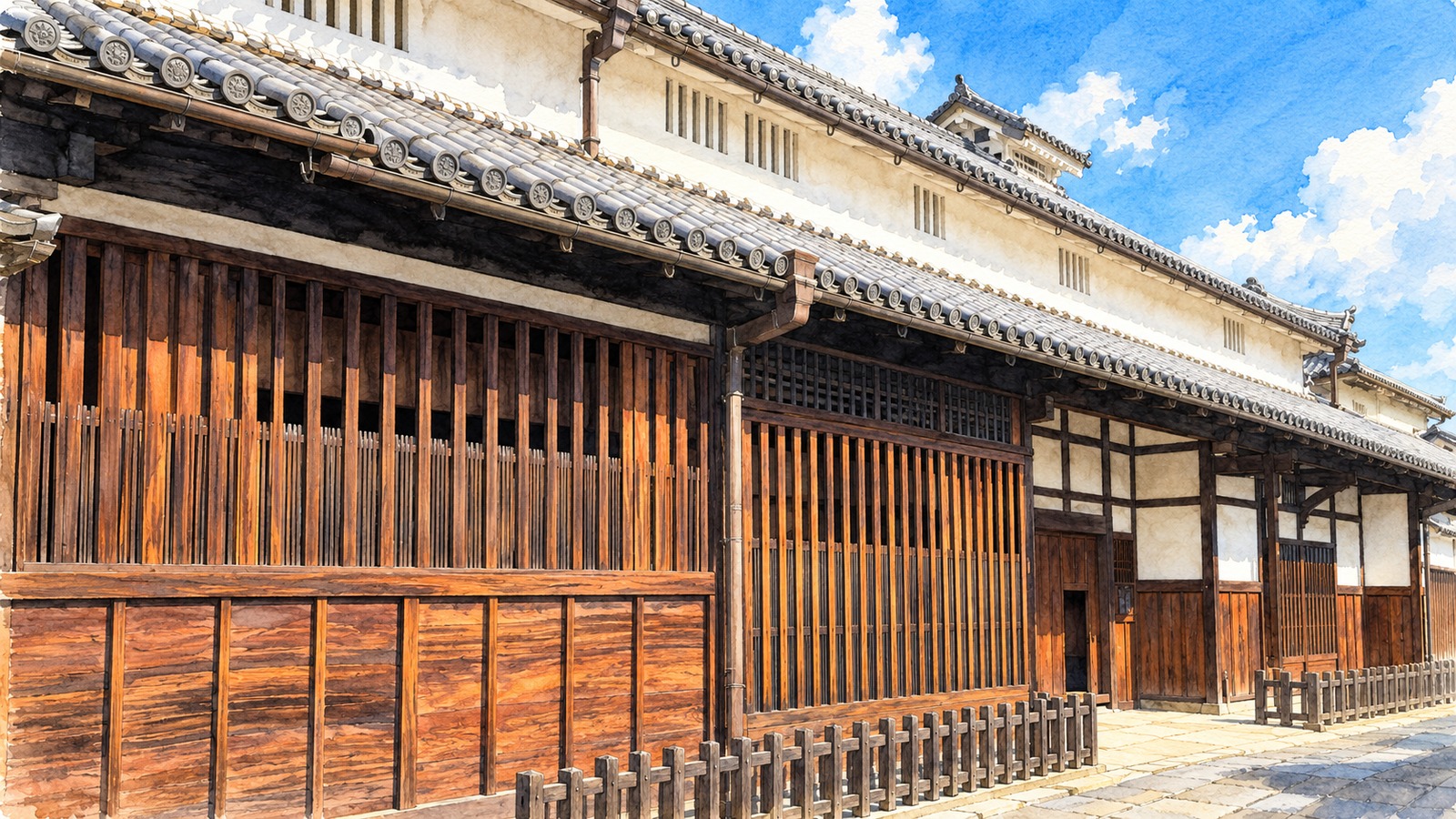 富田林寺内町の旧杉山家住宅と歴史的な町並み