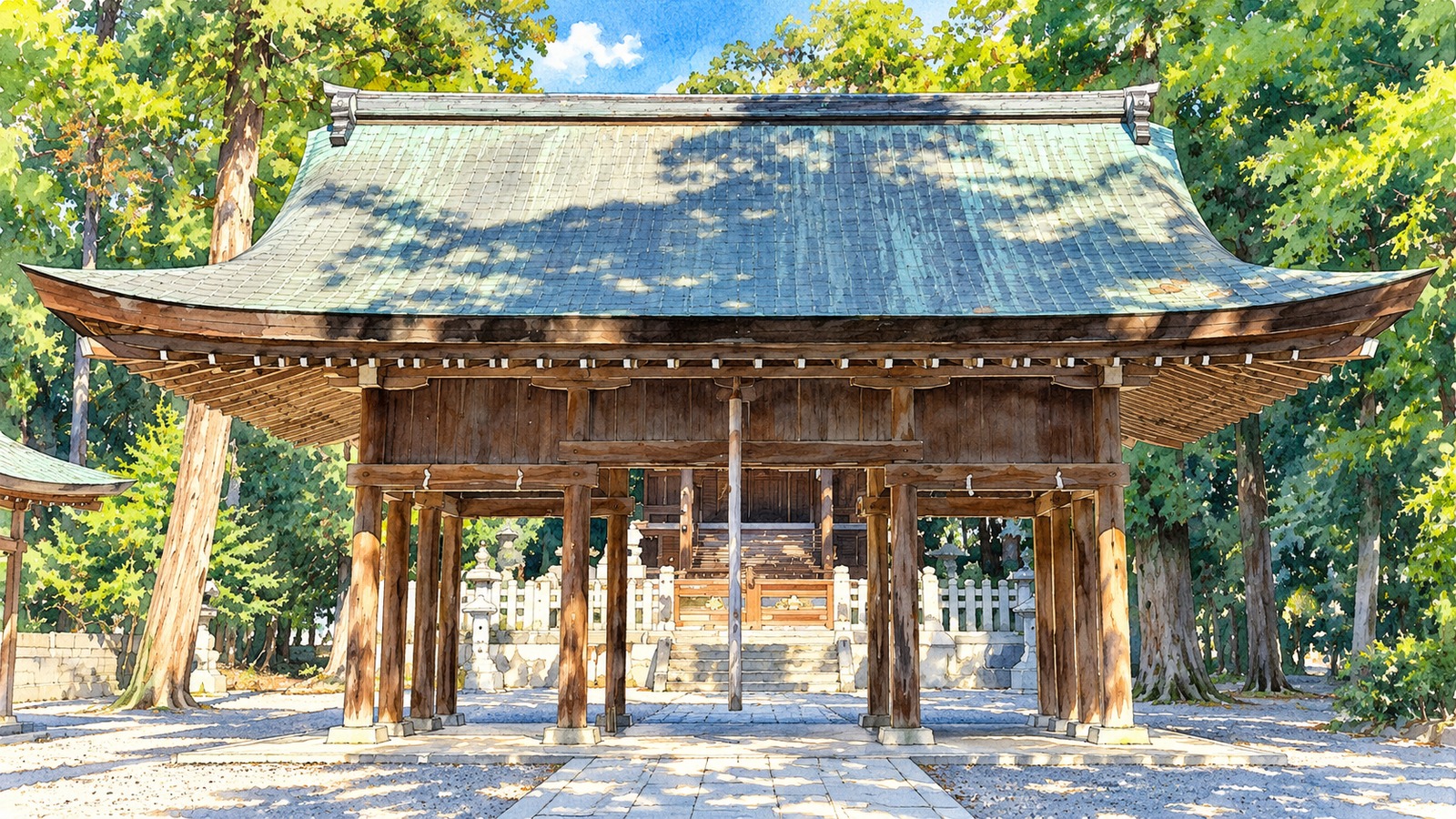 東近江市五個荘にある大城神社の境内