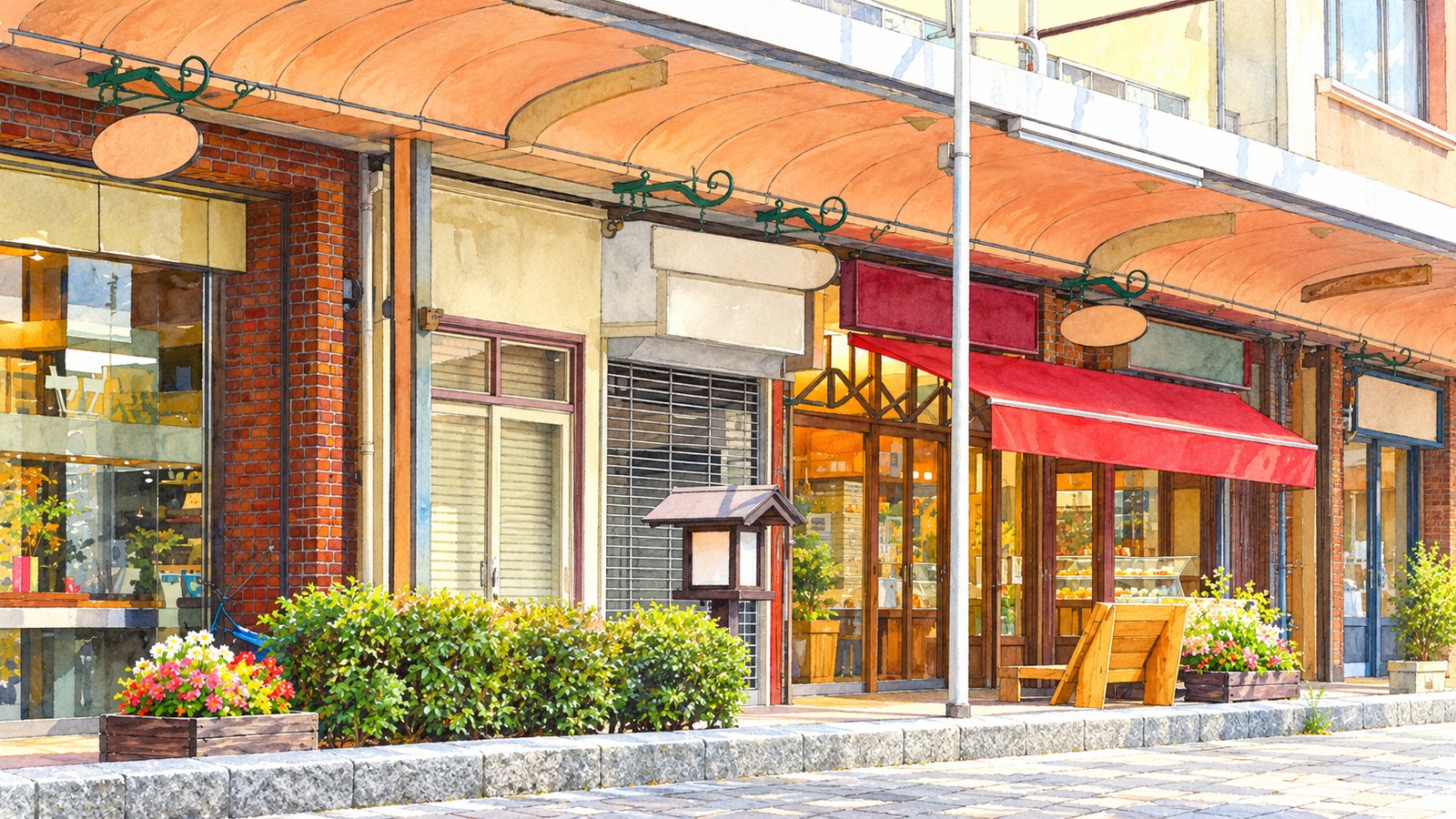 海野町商店街の風景