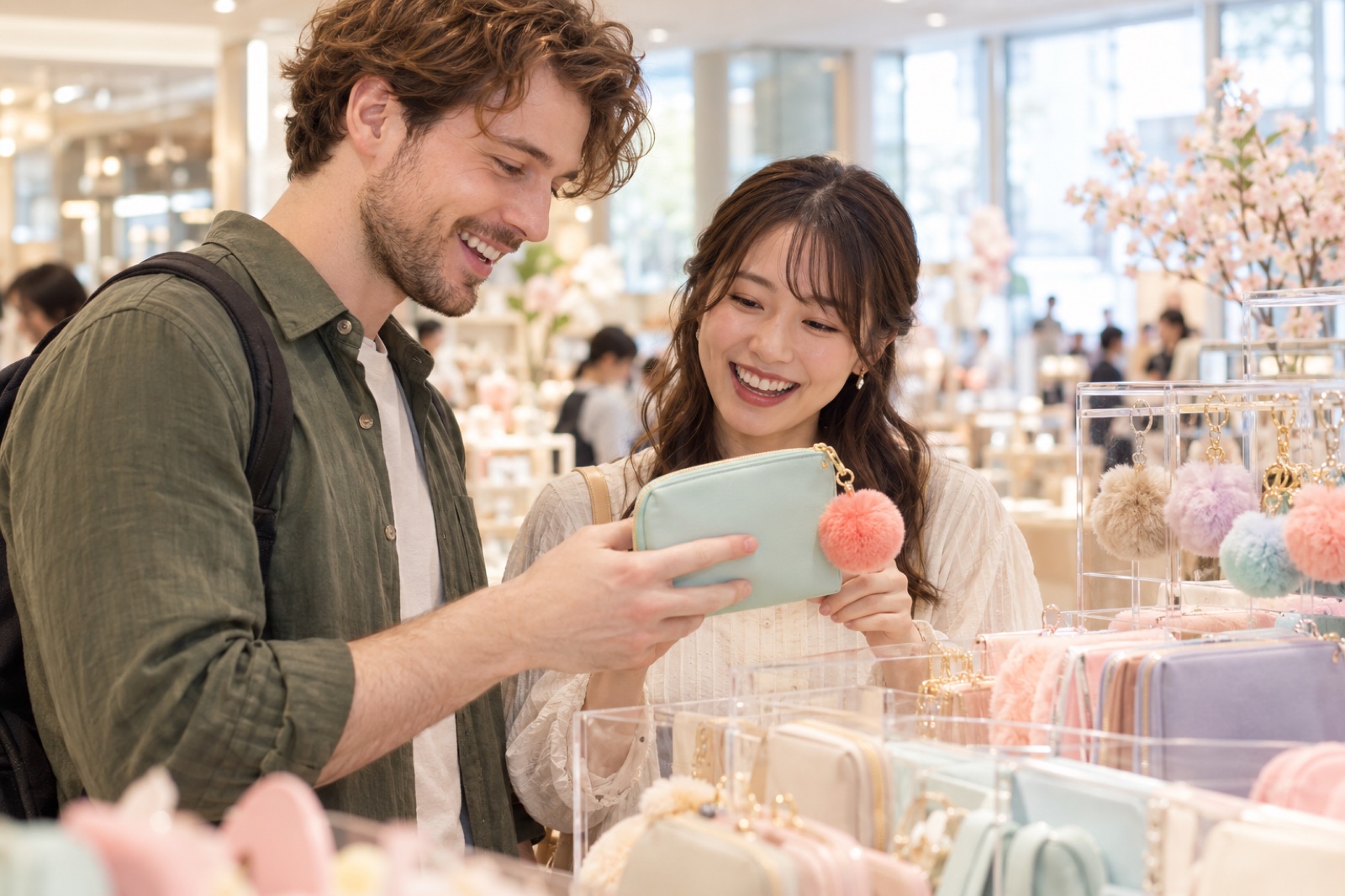 Illustration of oshi-katsu meets department stores and commercial facilities