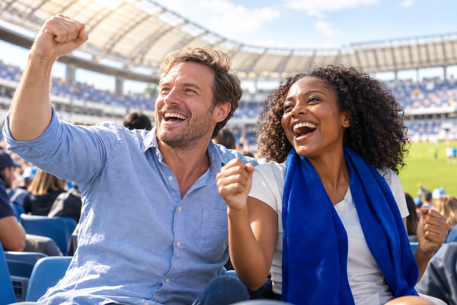 An image illustrating fans and supporters in football and how the terms differ